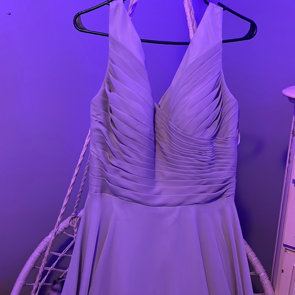 grey prom dress